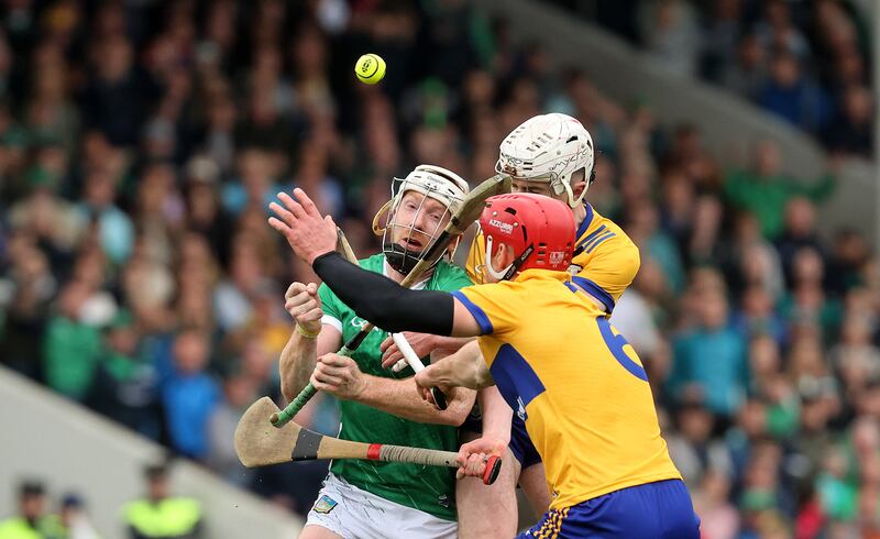 Limerick's Cian Lynch was taken off after 52 minutes in the Munster final. Photograph: Bryan Keane/Inpho