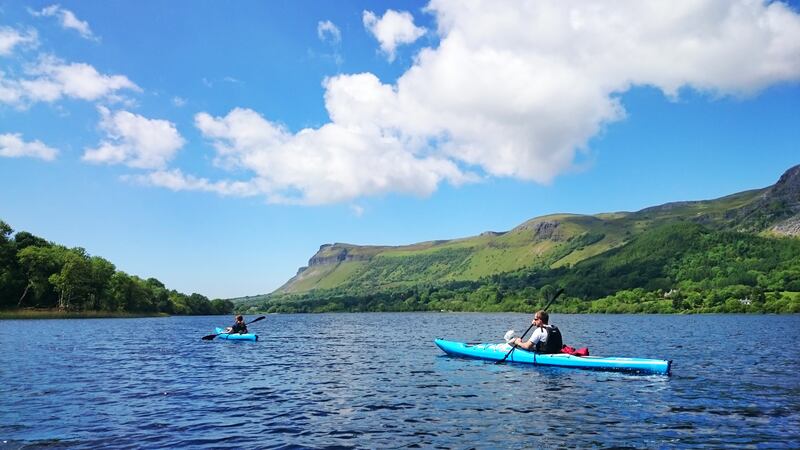 Kayaking at Coopershill Sligo.