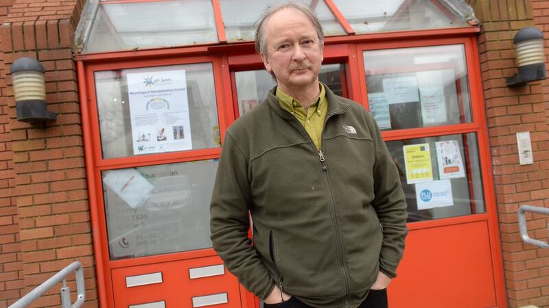 Reinhard Schaler at An Saol Foundation, Neurological Rehabilitation Centre, in Santry, Dublin. Photograph: Dara Mac Dónaill/ The Irish Times