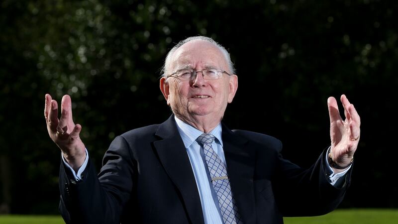 ‘Memory Man’, sports broadcaster Jimmy Magee, who died in September. Photograph: Dan Sheridan/Inpho