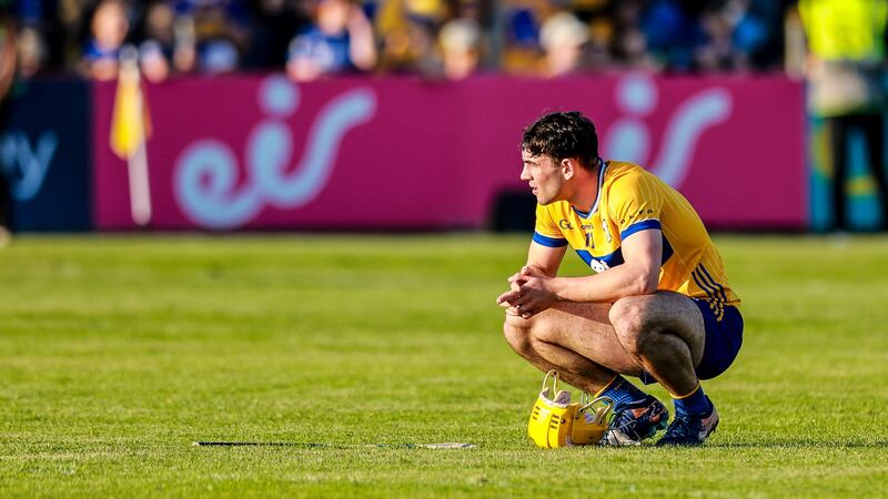 Mark Rodgers after Clare's third round loss to Tipperary. Photograph: Natasha Barton/Inpho