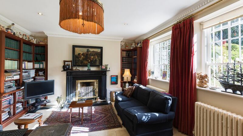 The  study sits at garden level