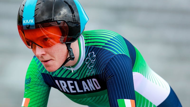 Ireland’s Richael Timothy during her race at the Fuji International Speedway. Photograph: Tommy Dickson/Inpho