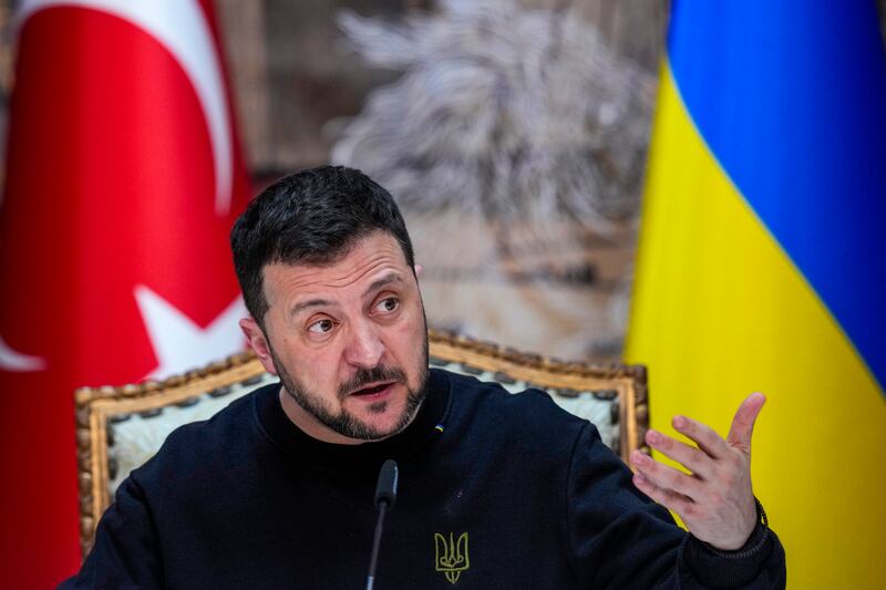 Ukrainian president Volodymyr Zelensky. Photograph: Francisco Seco/AP