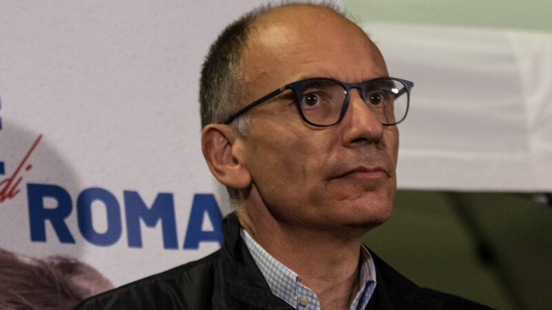 Former prime minister Enrico Letta  returned to Italy earlier this year to lead his old centre-left Democratic Party in Draghi’s coalition, believing this is a unique, favourable moment for rebuilding Italy. Photograph: Andrea Ronchini/ NurPhoto via Getty