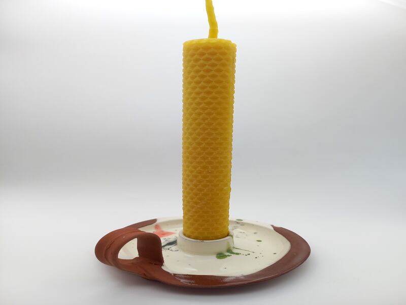 Irish beeswax candle, by Kevin Callaghan