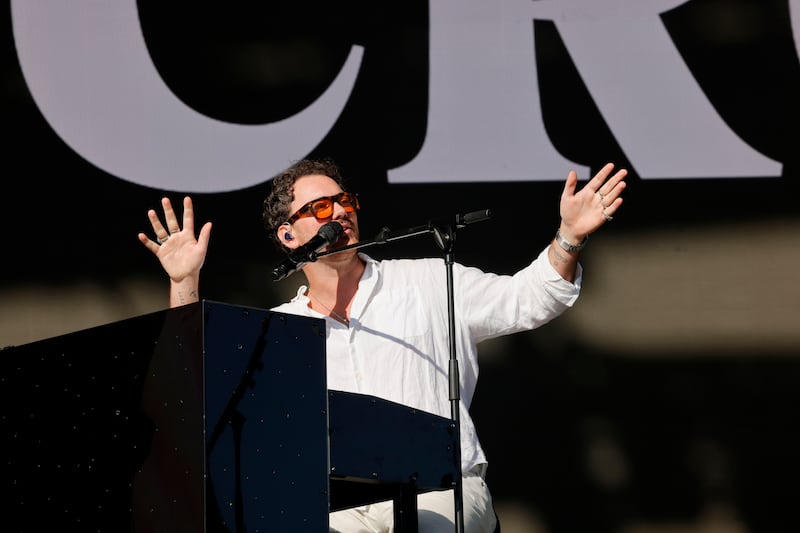 Electric Picnic: Cian Ducrot on the main stage on Saturday. Photograph: Alan Betson

