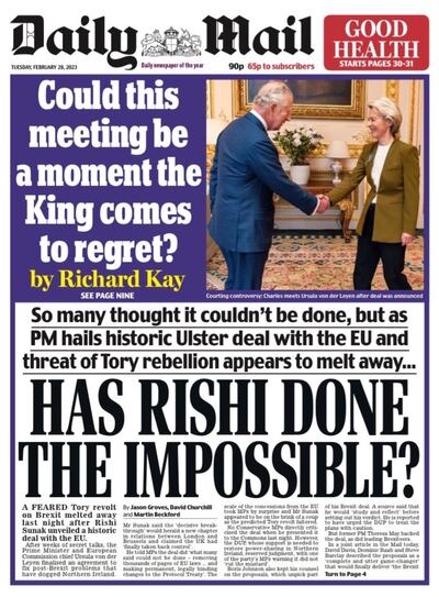 How the Daily Mail reported the deal.