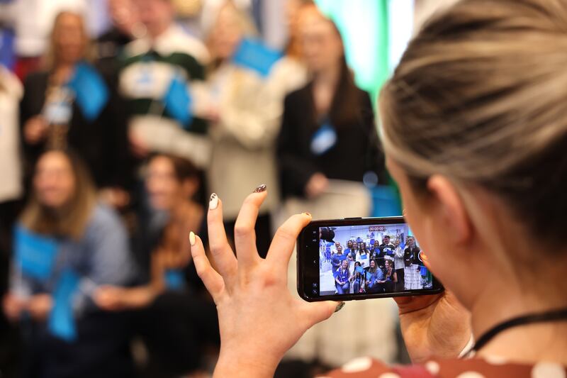 Penney's O'Connell Street:  Staff attend the official relaunch of the flagship store in Dublin
Photograph: Dara Mac Dónaill