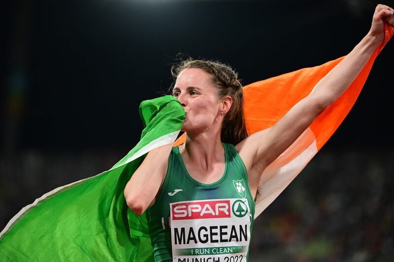 "I laid it all bare on the track. My time will come. I sure as hell tried." - Ciara Mageean after winning silver in the women's 1500m final at the European Athletics Championships. Photograph: Ina Fassbender/AFP via Getty Images