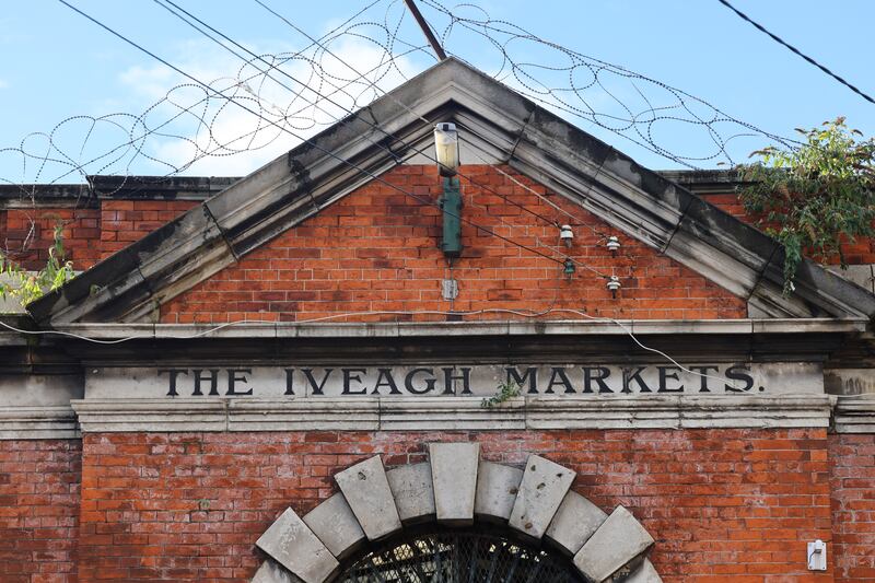 The Iveagh Markets, Francis Street, The Liberties, closed in the 1990s and is now in a ruinous state. Photograph: Dara Mac Dónaill