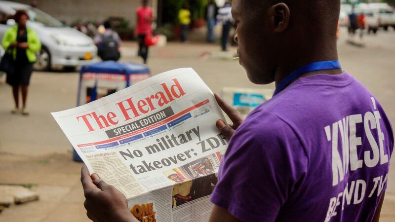 Zimbabwe’s military was in control of the country on Wednesday as the president said he was under house arrest, although generals denied staging a coup. Photograph: AFP/Getty Images