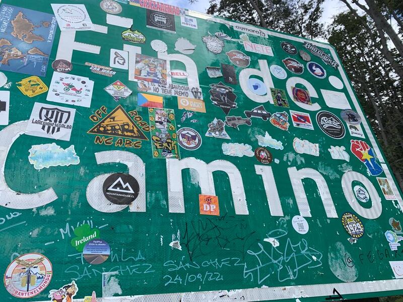 A sign in Santiago. Photograph: Peter Murtagh