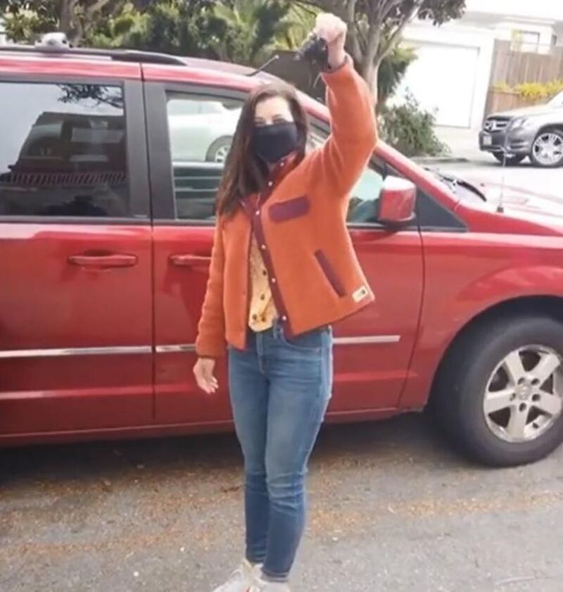 May 2021. Demi Skipper has traded a hairpin for items including an iPhone and a minivan. Photograph: Demi Skipper/PA