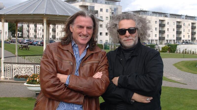 WholeWorldBand head John Holland with founder, 10CC, legend Kevin Godley: The pair intend to do for music creation “what Instagram did for photography”.