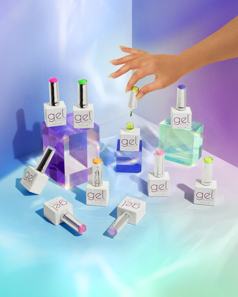 The Gel Bottle's range of colours