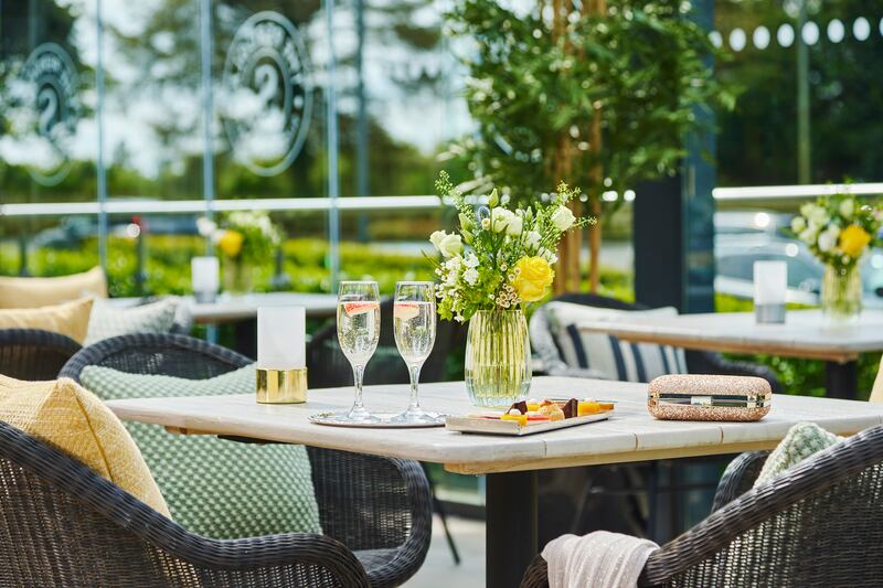 Sligo Park Hotel: has invested heavily in recent years in additional amenities, including a new pergola dining area, which is sheltered yet out in the open. Photograph: Andrew Bradley Photographey