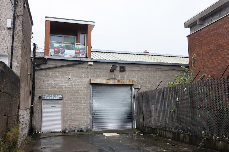 The Corinthians Boxing Club premises, off Buckingham Street, which is owned by Gerard Hutch. Photograph: Dara Mac Dónaill

