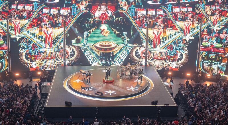 U2 performing at the Sphere in Las Vegas.