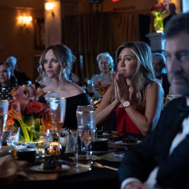 Witherspoon and Aniston on The Morning Show. Photograph: Apple