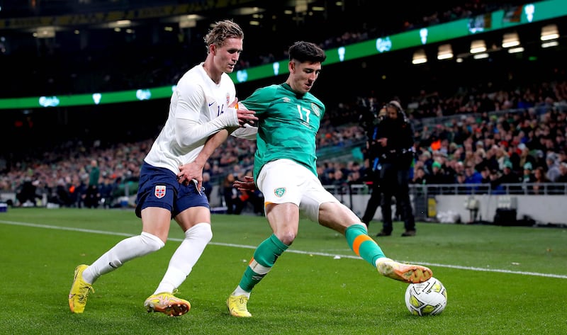 Callum O’Dowda’s performances for Cardiff City prompted Kenny to park Brady’s international career after 60 caps. Photograph: Ryan Byrne/Inpho 
