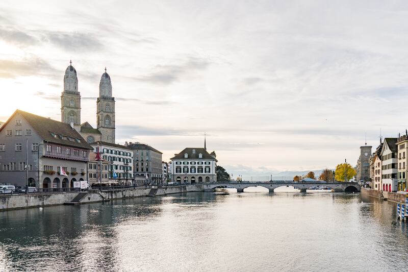 The centuries-old architecture in Zurich and other Swiss cities commands top dollar from ambitious buyers. Photograph:
 Clara Tuma/The New York Times
                      