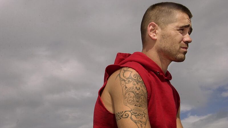 Colin Farrell  on the set of  Mark O’Rowe’s film Intermission in 2002. Photograph: Brenda Fitzsimons