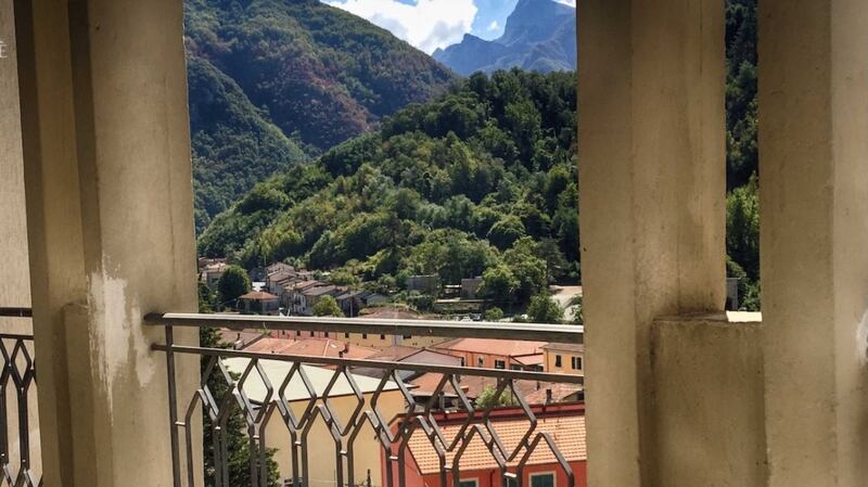 Mountain views: In Lunigiana, north Tuscany, four bed with additional land.