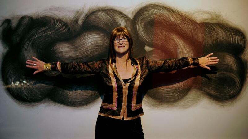 Alice Maher: ‘It’s not like Trevor [Knight] gives me an idea and I go away and design it. It’s a parallel journey and we completely trust each other.’ Main photograph: Aidan Crawley