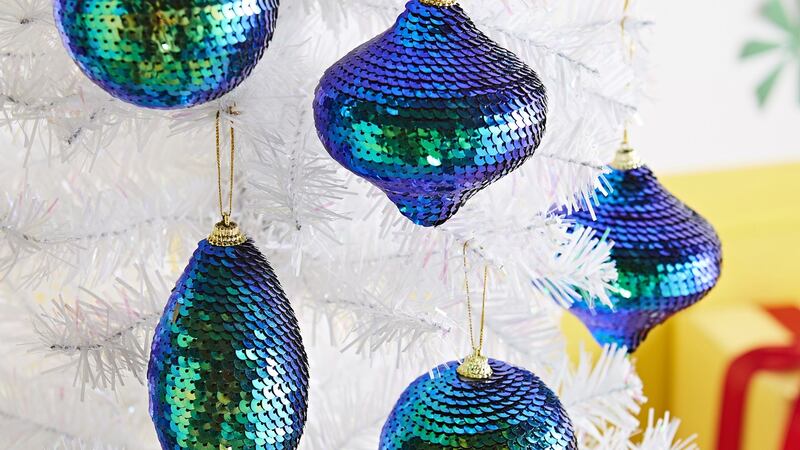 Oxendales’ disco decorations fit the kitschmas bill.