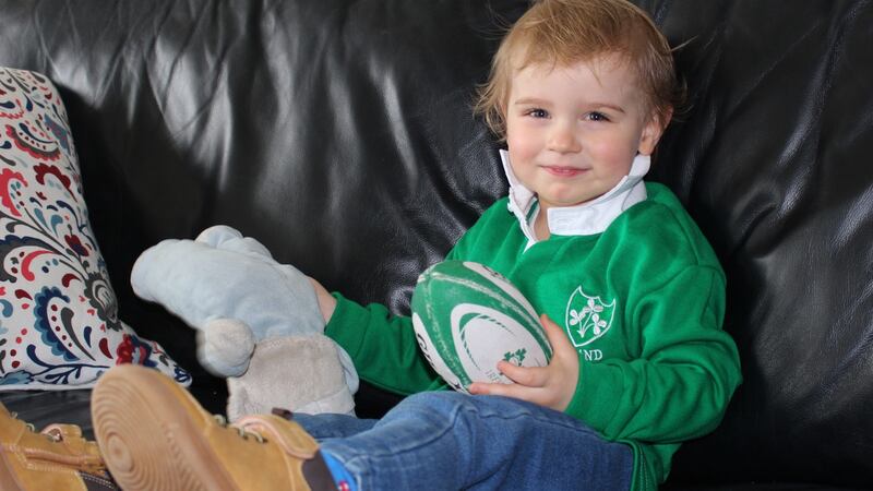 Ben Hopkins' home did have a glass coffee table with corner guards but once he started moving about it had to be taken away.