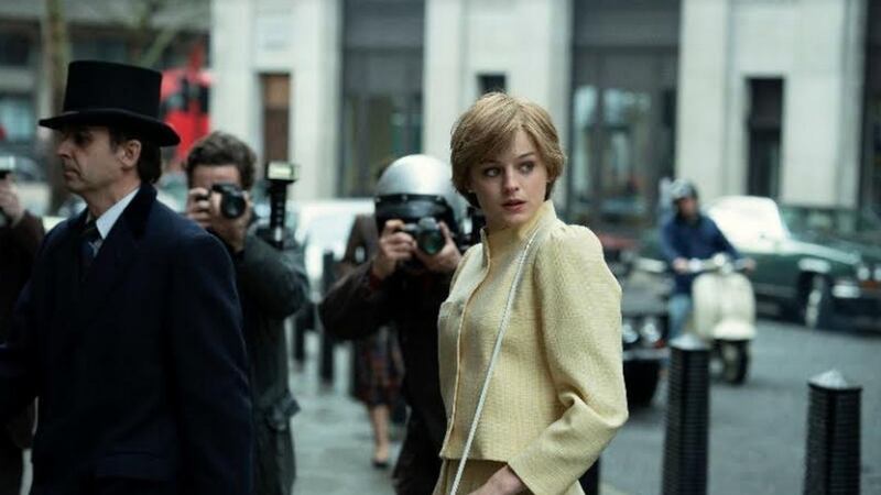 Emma Corrin as Princess Diana in The Crown