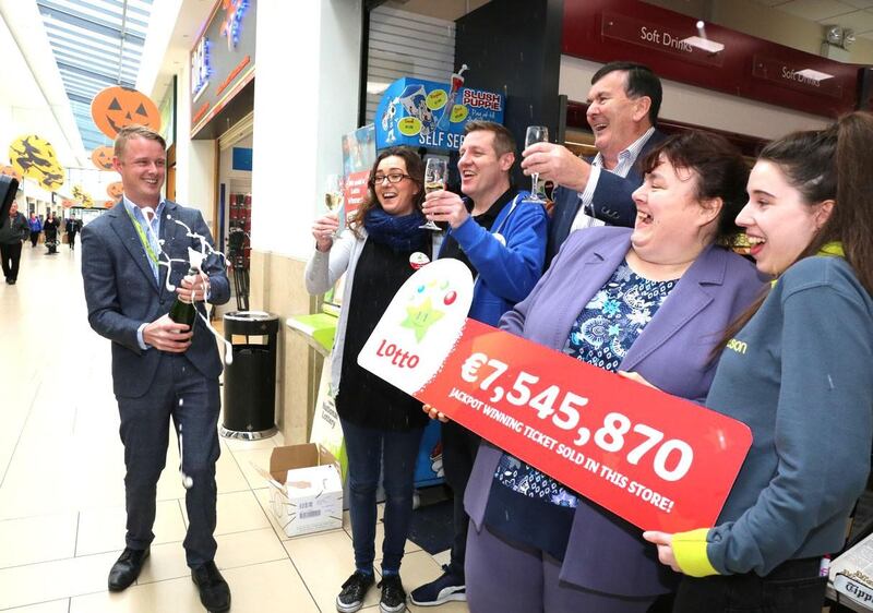 Left to right: Fran Whearty, from the National Lottery; Deirdre O'Toole; Tadgh Delaney; Tom O'Toole; Mary Grace, also from the National Lottery; and Katie O'Brien.