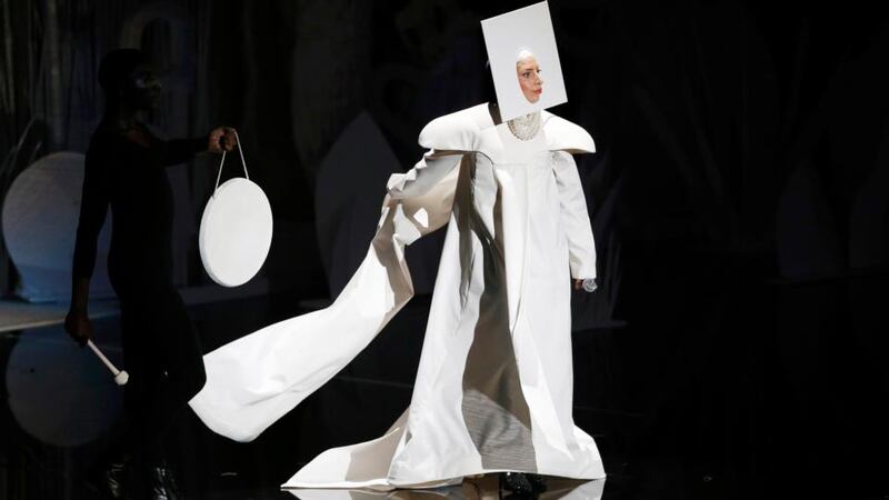 Lady Gaga performs during the 2013 MTV Video Music Awards in New York. Photograph:  Eric Thayer/Reuters