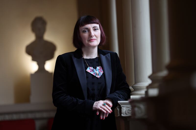 Born in 1974 and raised in Tallaght, then Kimmage, Gleeson was the middle child of three and the only girl. Books and music were always a part of her life growing up. Photograph: Dara Mac Dónaill