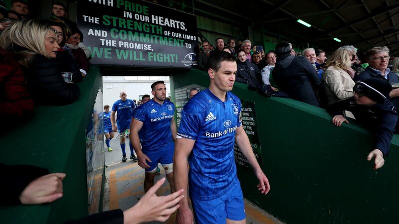 In all Johnny Sexton has had 206 minutes of game time for Leinster this season. Photograph: Billy Stickland/Inpho