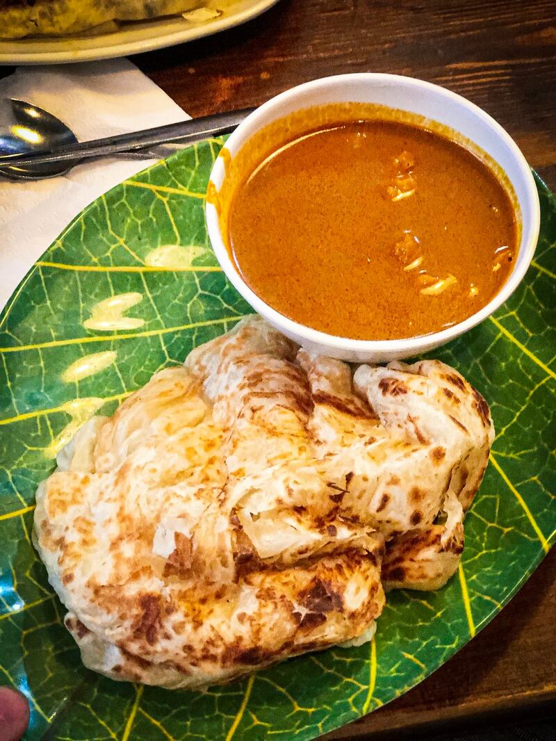 Bring cash and prepare to queue at Roti King