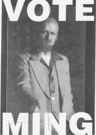 Poster image from Luke Ming Flanagan's early political career which was reposted this week by the MEP on social media channels as part of his campaign. Photograph: Luke Ming Flanagan/X