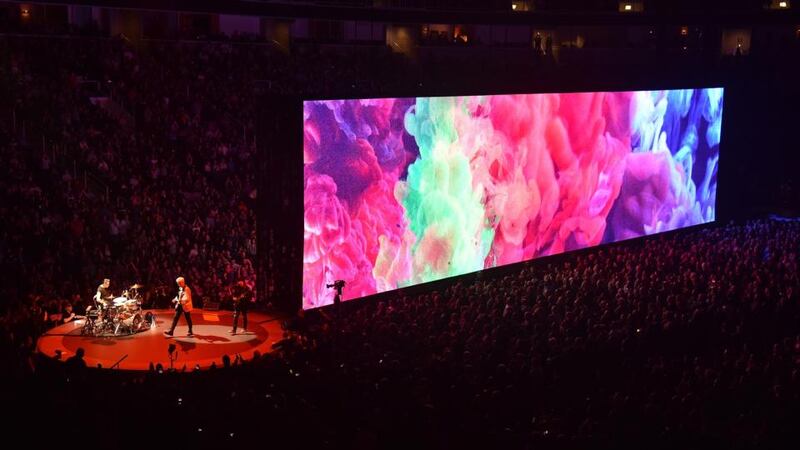 Experience + Innocence: U2 at the start of their tour. Photograph: C Flanigan/Getty