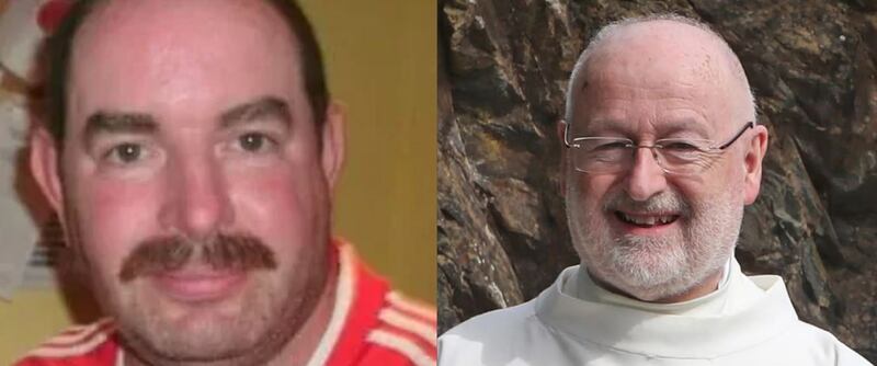 Stephen Brannigan (left) who was fatally assaulted on Sunday after an attack on Fr John Murray