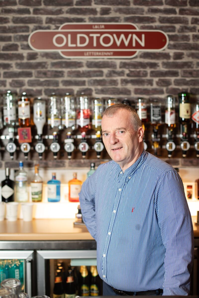 Hotelier Brian Gallagher in the Depot bar and restaurant