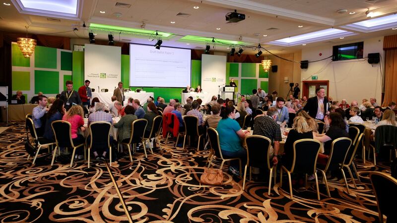 The Citizens’ Assembly at its final meeting on the topic of the Eighth Amendment of the Constitution. Photograph Nick Bradshaw