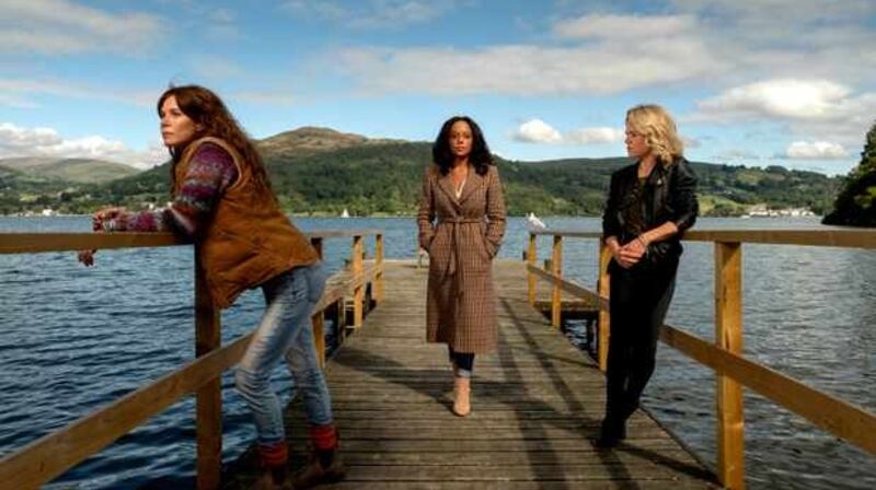 Anna Friel, Rosalind Eleazar and Sinead Keenan in Deep Water