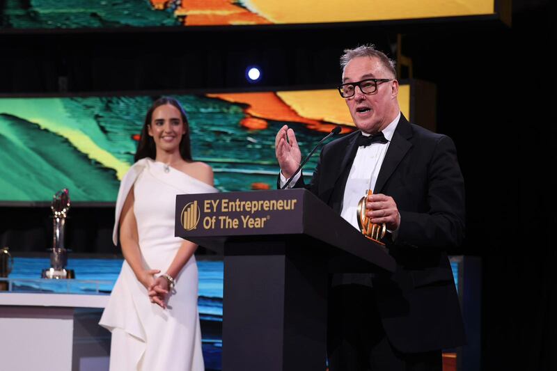 An Post chief executive David McRedmond, who was presented with a special recognition award.