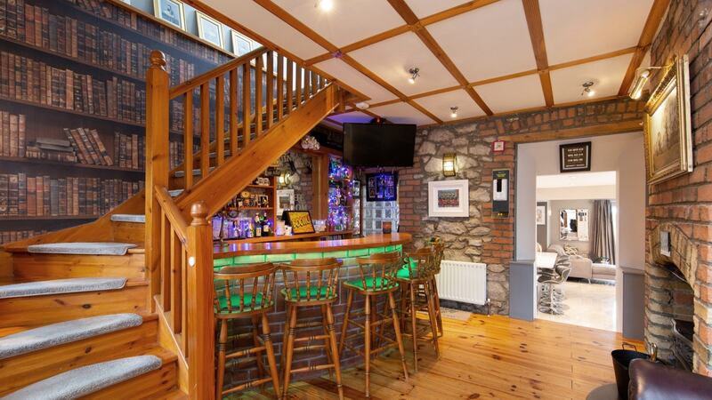 Entrance hall and bar