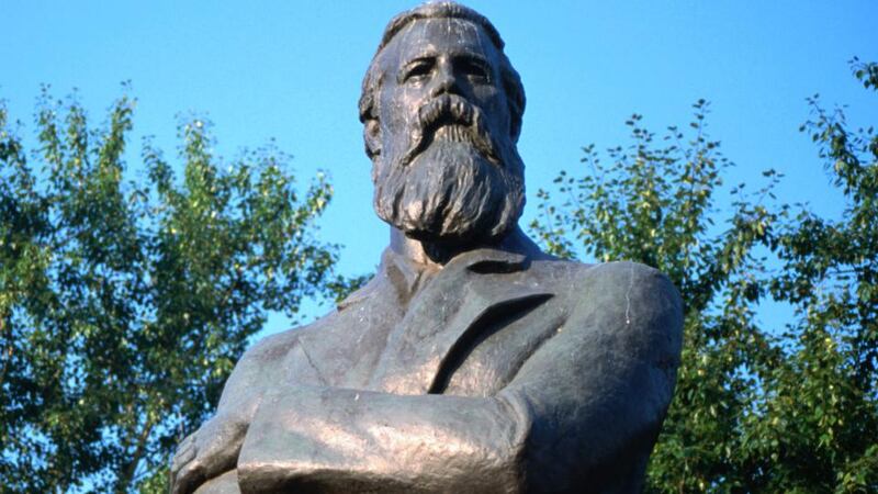 A statue of Friedrich Engels in a Moscow park. Photograph: Getty Images