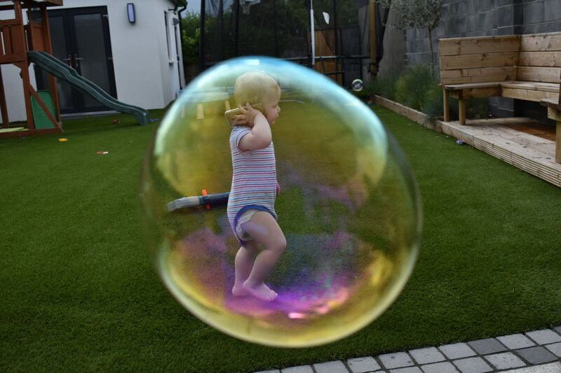 Trouble in a bubble. Photograph: Su Maher