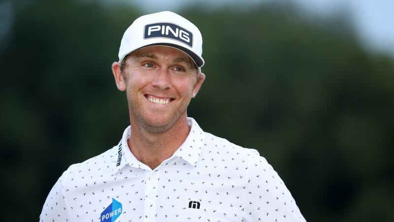 Séamus Power after winning  sixth playoff hole of the Barbasol Championship. Photograph: Andy Lyons/Getty