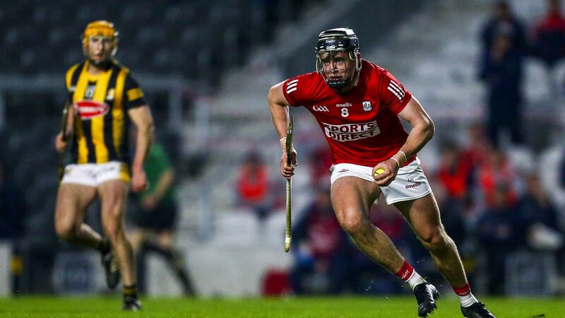 Darragh Fitzgibbon’s goal proved crucial in Cork’s four point win over Kilkenny on Saturday evening. Photograph: Ken Sutton/Inpho