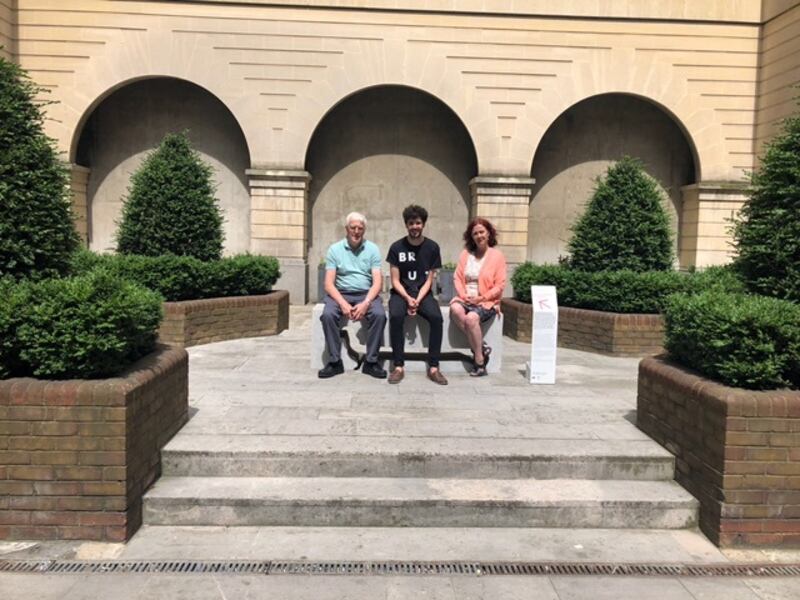 Margaret McEvoy with her husband and son Patrick.